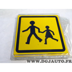 Plaque rigide signalisation 25cm transport enfant 