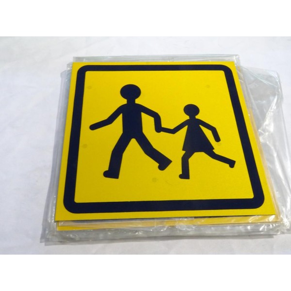Plaque rigide signalisation 25cm transport enfant 