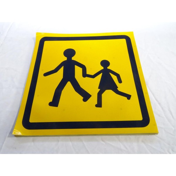 Autocollant signalisation 40cm transport enfant 