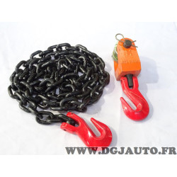 Chaine avec crochet et poulie de cadre marbre de carrossier Celette ATD01801 