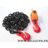 Chaine avec crochet et poulie de cadre marbre de carrossier Celette ATD01801