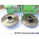 Jeu 2 disques de frein arriere plein sans roulement de roue 238mm diametre Valeo 186309 pour renault clio 1 I