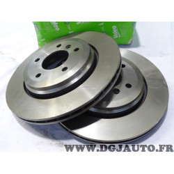 Jeu 2 disques de frein arriere ventilé 320mm diametre Valeo 186883 pour BMW serie 3 E46 