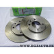 Jeu 2 disques de frein arriere plein 247mm diametre Valeo 186196 pour peugeot 205 309 GTI