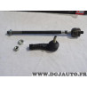 Rotule de direction avant droite avec rotule axiale interieur Quinton hazell QDL3282S pour renault clio 2 II kangoo 1 nissan kub