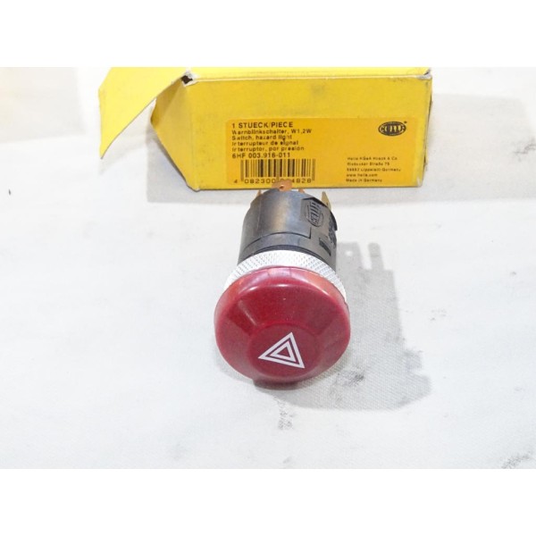 Bouton de warning feux de detresse Hella 6HF003916-011 adaptable 