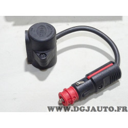 Double prise branchement sur allume cigare Hella 4123-00 adaptable universel auto poids lourd tracteur engin agricole chantier b