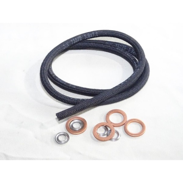 Kit 4 joints + 4 pare flamme injecteur carburant Veillat 3714 pour opel astra ascona frontera kadett vectra omega diesel 