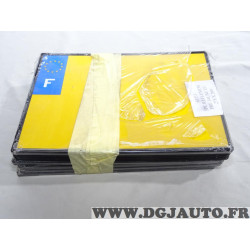 Lot 33 plaques immatriculation metal fond jaune 275x200 SIV 6P213 