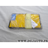 Lot 8 plaques immatriculation metal fond jaune 210x130 SIV 6P405