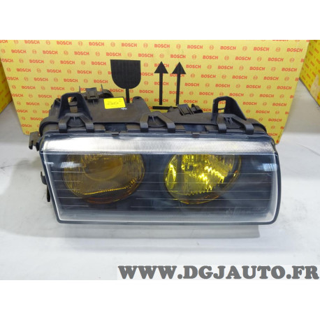 Phare projecteur avant droit jaune Bosch 0301087028 pour BMW serie 3 E36 