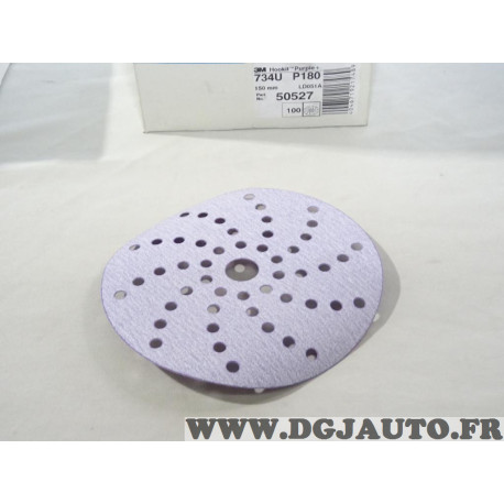 Boite 100 disques de poncages carrosserie 150mm P180 3M 50527 734U 
