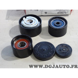 Lot 3 galets tendeur + enrouleurs (courroie de distribution non incluse) Gates K025507XS pour renault laguna 1 megane 1 dont sce
