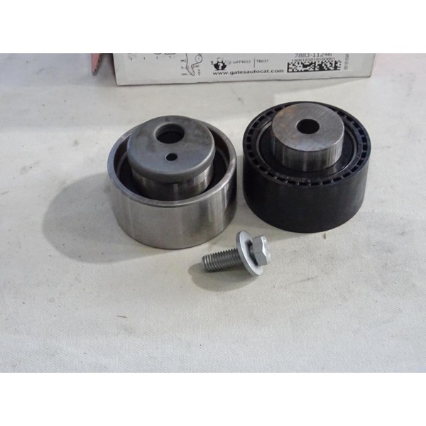 Jeu 2 galets tendeur + enrouleur courroie distribution (non incluse) Gates K015523XS pour citroen berlingo C15 jumpy xsara fiat 