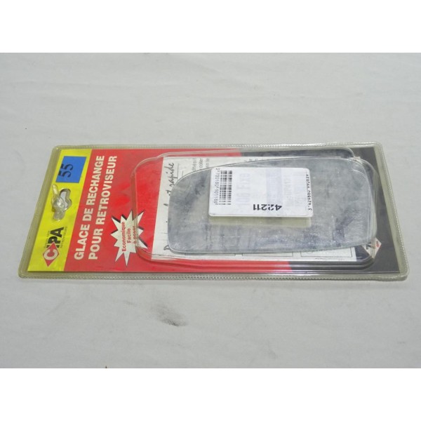 Miroir glace vitre de retroviseur avant gauche Cipa N°55 42211 pour peugeot 106 