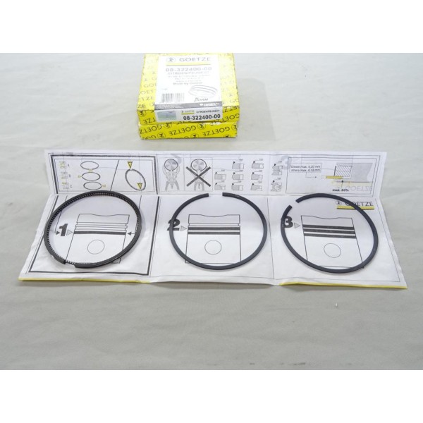 1 Jeu de segments de pistons moteur Goetze 08-322400-00 pour citroen BX ZX xantia berlingo 1 xsara peugeot 205 305 309 405 1.6 1
