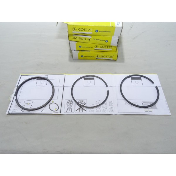 Kit 4 jeux de segments de pistons moteur Goetze 08-287100-00 pour hyundai galloper H100 mitsubishi pajero galant L200 L400 2.5D 