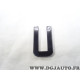 Lot 300 reglettes plastique U Tiflex 75mm 011270 plaque immatriculation