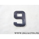 Lot 338 reglettes plastique 9 Tiflex 75mm 008694 plaque immatriculation 