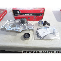 Ensemble 2 galets tendeur + enrouleur + pompe à eau (courroie de distribution non incluse) Gates KP15562XS pour toyota corolla E
