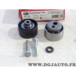 Jeu 2 galets tendeur + enrouleur courroie de distribution (non incluse) Gates K015418XS pour citroen AX saxo xsara ZX nissan mic