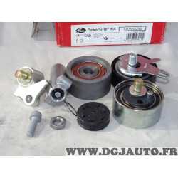 Jeu 3 galets tendeurs + enrouleur courroie de distribution (non incluse) Gates K025557XS pour audi A4 A6 A8 skoda superb 1 volks