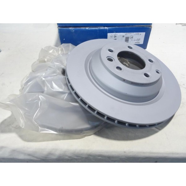 Jeu 2 disques de frein arriere ventilé 358mm diametre Bosch BD1137 0986479259 pour audi Q7 porsche cayenne volkswagen touareg 