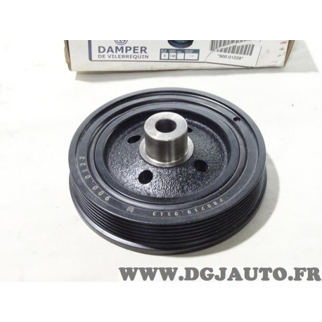 Poulie damper de vilebrequin 145mm 6 gorges Jovil 900.0122 pour ford cmax c-max fiesta 4 IV focus 2 II 1.8TDCI 1.8 TDCI diesel 