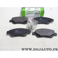 Jeu 4 plaquettes de frein avant montage bendix Valeo 598718 pour citroen C1 peugeot 107 108 toyota aygo 