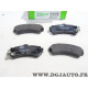 Jeu 4 plaquettes de frein arriere montage akebono Valeo 598449 pour nissan almera N15 200SX 200 SX S14 