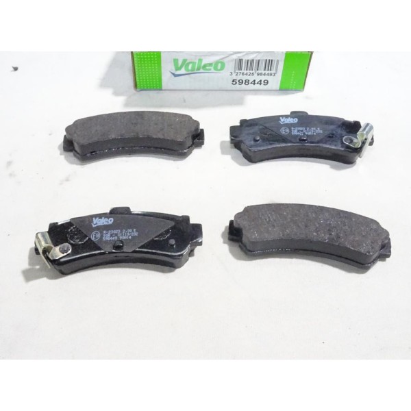 Jeu 4 plaquettes de frein arriere montage akebono Valeo 598449 pour nissan almera N15 200SX 200 SX S14 