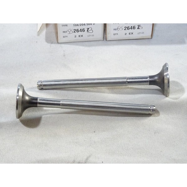 Lot 2 soupapes echappement Corteco 2646Z pour peugeot 104 204 304 diesel 