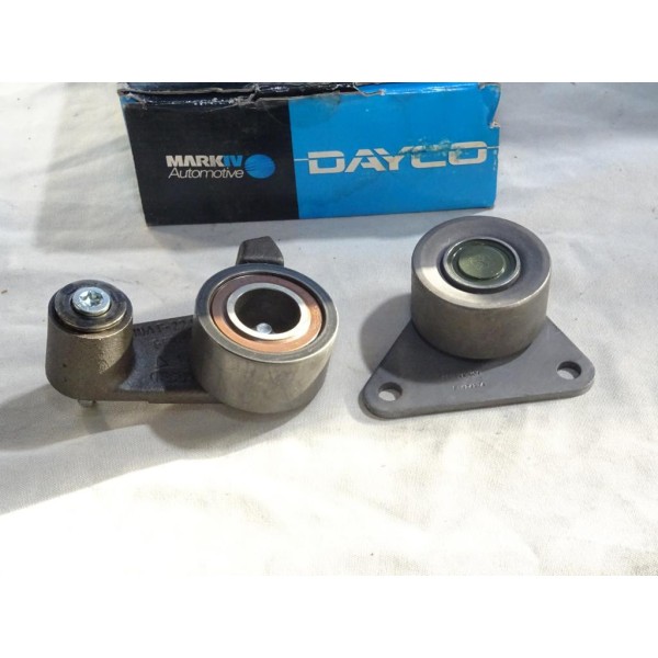 Jeu 2 galets tendeur + enrouleur courroie de distribution (non incluse) Dayco KTB185 pour renault laguna 1 safrane 1 volvo 850 9