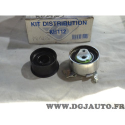 Jeu 2 galets tendeur + enrouleur courroie de distribution (non incluse) Hutchinson KH112 pour opel kadett E astra F calibra A ve