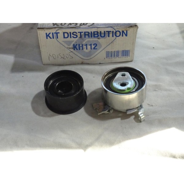 Jeu 2 galets tendeur + enrouleur courroie de distribution (non incluse) Hutchinson KH112 pour opel kadett E astra F calibra A ve