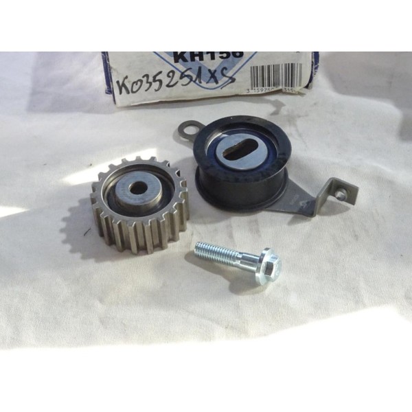 Jeu 2 galets tendeur + enrouleur courroie de distribution (non incluse) Hutchinson KH156 pour ford sierra 2 II mondeo 1 escort 4