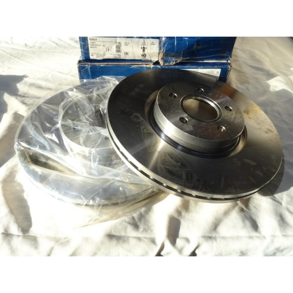 Jeu 2 disques de frein avant ventilé 320mm diametre Bosch BD1172 0986479310 pour ford focus 2 II volvo S40 V40 V50 C70 