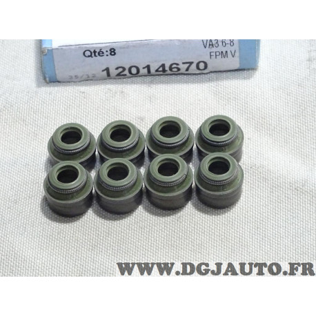 Lot 8 joints queue de soupape Corteco 12014670 pour citroen C2 C3 C4 saxo berlingo 1 xsara peugeot 106 206 207 307 308 405 1007 
