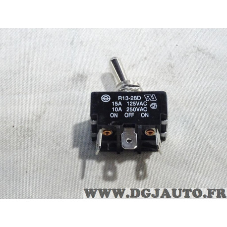 Interrupteur 15A 10A on/off/on RJ R13-28D 