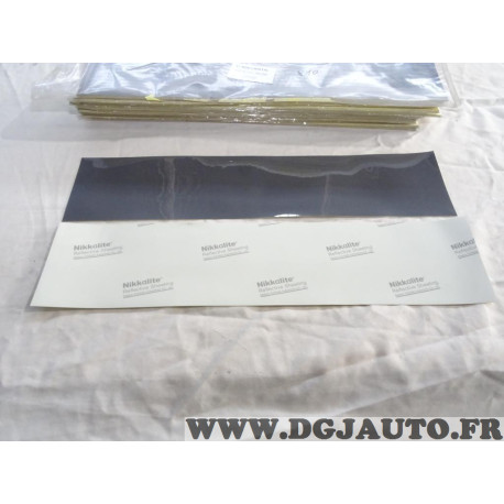 Lot 140 adhesifs plaque immatriculation 520x110mm 10 gris + 130 jaune SIV 6AA20 