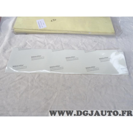 Lot 50 adhesifs jaune plaque immatriculation 520x120mm SIV 6AA21 