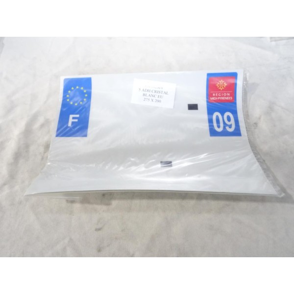 Lot 45 feuilles adhesive plaque immatriculation 275x200 09 Ariege SIV 6AA42SIV 