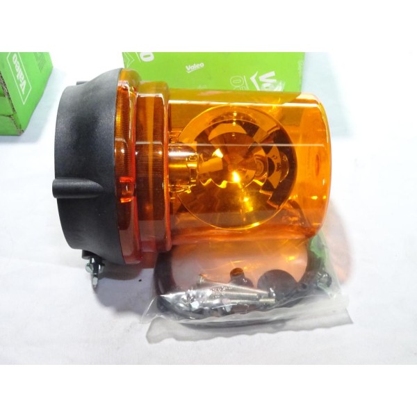 Gyrophare orange pour ampoule H1 Valeo 082540 pour camion tracteur chariot engin agricole TP 