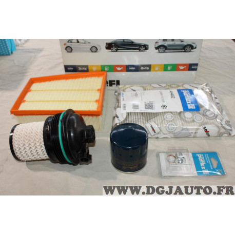 Pack filtres Purflux N°6 huile + air + gazoil + habitacle LS946 + A1785 + CS618 + AH482 pour renault megane 4 IV talisman 1.5DCI