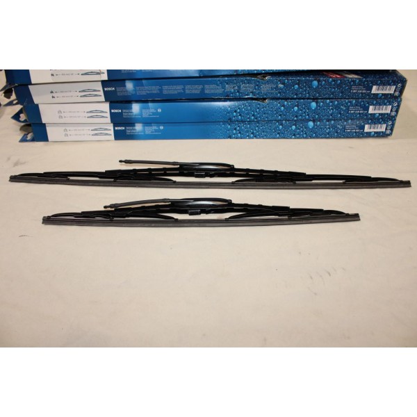 Jeu 2 balais essuie glace 650MM + 450MM avec gicleurs Bosch 651 3397118321 pour renault espace 3 III avantime 