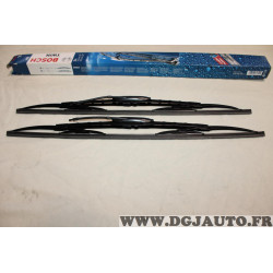Jeu 2 balais essuie glace 550MM + 550MM avec gicleurs Bosch 405 3397005800 pour peugeot 405 