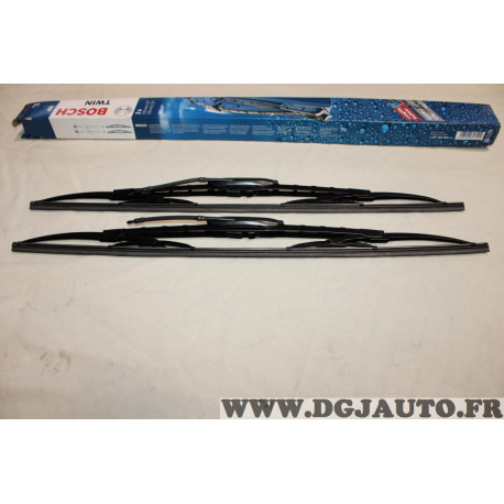 Jeu 2 balais essuie glace 550MM + 550MM avec gicleurs Bosch 405 3397005800 pour peugeot 405 
