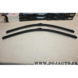Jeu 2 balais essuie glace souple aerotwin 650MM + 650MM Bosch A034S 3397009034 pour porsche cayenne volkswagen touareg 