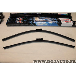 Jeu 2 balais essuie glace 700mm + 600mm souple aerotwin Bosch A965S 3397118965 pour citroen C4 opel astra K peugeot 307 CC 