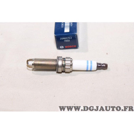 Lot 4 bougies allumage Bosch ZGR6STE2 79159 0242140507 pour BMW serie 1 3 5 7 X6 Z4 E60 E71 E72 E82 E88 E89 E90 E91 E92 E93 F01 